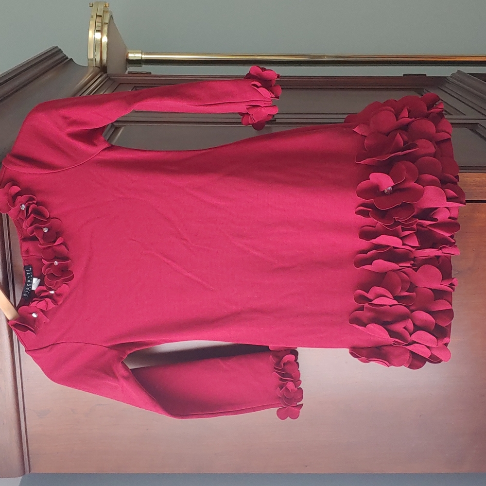 Crimson Girl's Soft Dress